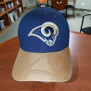 New Era 39THIRTY NFL St Louis Los Angeles Rams Embroidered Fitted Hat Cap M-L